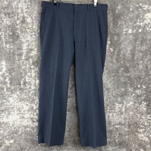 Botany 500 Mens Size 36 Straight‎ Leg Flat Front Trousers Gray Pants Zip